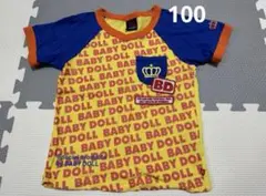 BABYDOLL 半袖 Tシャツ 100 ミッキーマウス黄