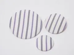 バレンシアガ ピアス 3種セット コットン ストライプ柄