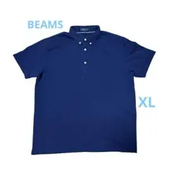 beams ネイビー ポロシャツ 半袖 フロントポケット