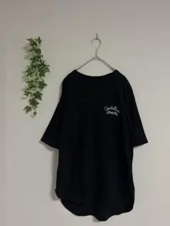 Tシャツ ブラック 刺繍 ロゴ サーフ surf オーバーサイズ ゆったり 半袖
