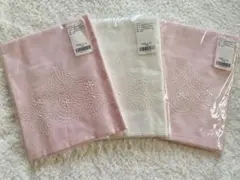【美品】枕カバー　3枚セット　ピンク　ホワイト　約43×63cm 綿100%