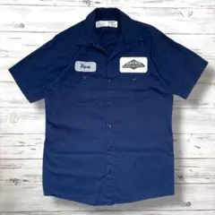 RED KAP ワークシャツ デカロゴ M ネイビー 0929