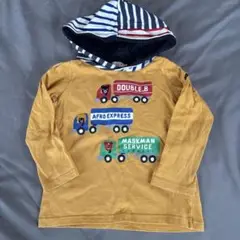 DOUBLE.B トラックプリント パーカー 100