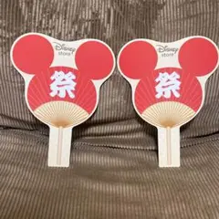 Disney store 夏祭り 2025 うちわ