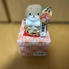 郷土玩具（福島県）　会津張子玩具【籠入り招福犬（でんでん太鼓）】野沢民芸　作