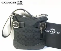 ★超美品!★COACH コーチ★シグネチャー柄2WAYバッグ■チャーム付■本物■