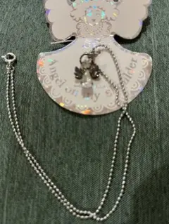 シルバー 天使のチャーム ネックレス