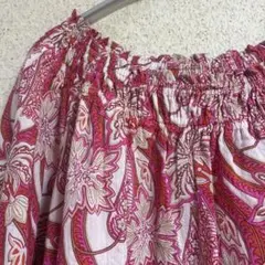 【新品】フレアスリーブオフショルダーシャツ M〜Lサイズ
