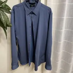 theory セオリー ストレッチシャツ ネイビー L