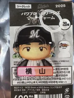 千葉ロッテマリーンズ 横山選手 パワプロコラボ アクリルキーホルダー