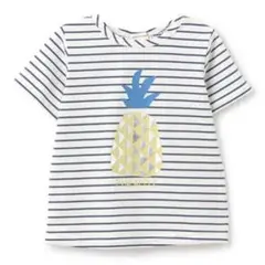 センスオブワンダー　パイナップルボーダーTシャツ 120 新品タグ付き