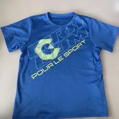 GIRAUDM 160cm 青いグラフィックTシャツ