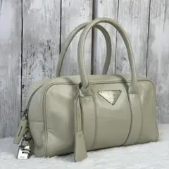 PRADA プラダ バッグ ハンドバッグ オールレザー 鍵 カデナ付き