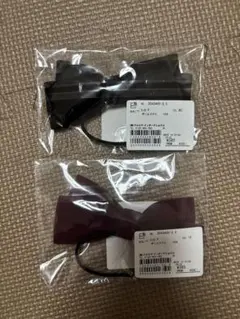 リセマイン　ベロアヘアゴム 赤　黒　2点　プティマイン　ナルミヤ　発表会