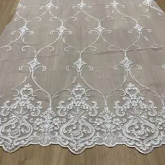 舶来刺繍オーダーカーテン生地ハギレ