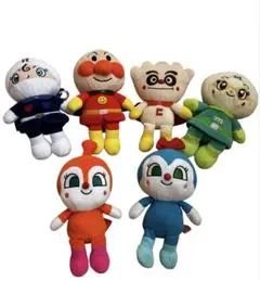 アンパンマンキャラクター　ぬいぐるみ6体セット