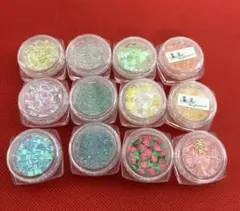 レジン用品　封入いろいろ　12個セット