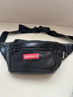 Jack&Co. ブラック ボディバッグ