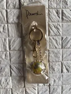 【新品】Pearth ピィアース 地球儀 キーホルダー イエロー