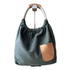 ダコタ Dakota ハンドバッグ トートバッグ ロープ紐 グリーン