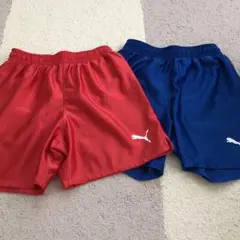 PUMA ハーフパンツ 赤 青 2枚セット
