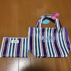 kaldi スパイスバッグ　パープル　ポーチ付き