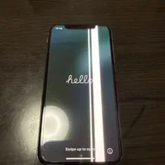 iPhone X ホワイト 背面ひびあり