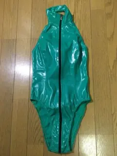 アフィックスパラパラ エナメル ボンテージ レオタード コスプレ 衣装 グリーン