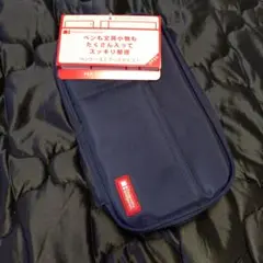 新品 リヒトラブ ペンケース ブックタイプ ネイビー ナイロン
