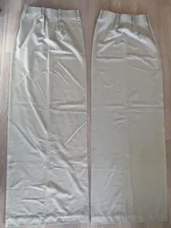 MUJI無印良品　ノンプリーツカーテン　幅140cm長さ2m2枚