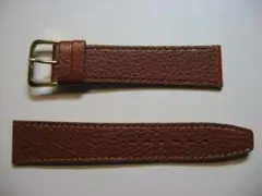 フランス製本革時計ベルト★COBRA★薄茶20mm
