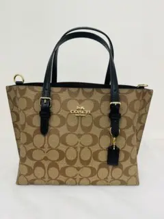 【新品未使用】COACHコーチ シグネチャー 2WAY ハンドバッグ ショルダー