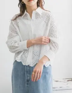 KFB スカラップレースシャツ アーバンリサーチ