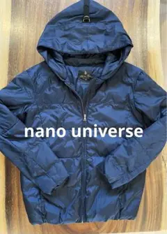 nano universe ダウン ジャケット ブルゾン 中綿 ネイビー