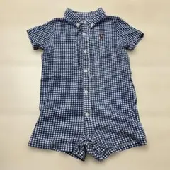 Ralph Lauren チェック柄ロンパース 12M 80