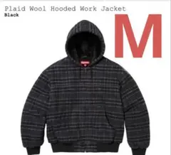 SUPREME Plaid Wool Hooded Work Jacket M