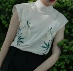 iconology 花を着るブラウス#01【芍薬】-ivory- 新品