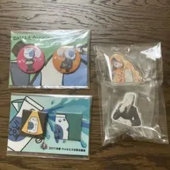 ウォルピスカーター 缶バッジ アクリルクリップスタンド