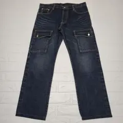 LIKE BLUE JEANS ボタンフライ カーゴパンツ デニム 34