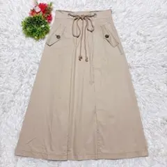 【ジルスチュアート】 ロングスカート フレア （XL） 大きいサイズ 体型カバー