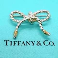 ティファニー ツイスト コンビ リボン ブローチ シルバー K14 fl7 ブローチ | レディース | Tiffany & Co.