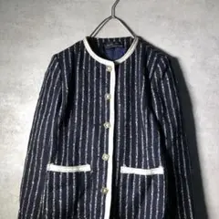 【ヴィンテージ】日本製 レトロ デザインジャケット 古着 used AS39