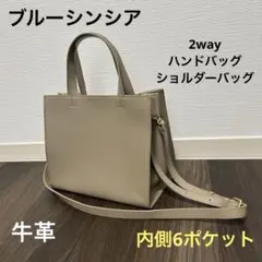 ⑨美品‼️ブルーシンシア　2wayハンドバッグ＆ショルダーバッグ　本革