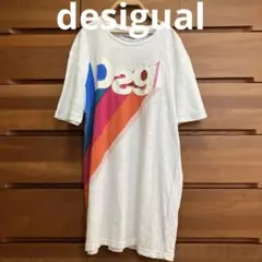 desigual 白Tシャツ チュニック デシグアル