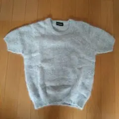 manmina グレー 半袖ニット