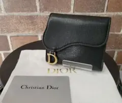 ☆極美品☆ ChristianDior サドル レザー 折り財布 ディオール