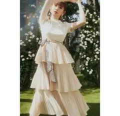 【最安値】Garden Party Ruffled Midi Dress