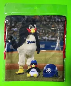 へいせいさいごのでぃなーしょー！　つば九郎　巾着　新品　ヤクルトスワローズ