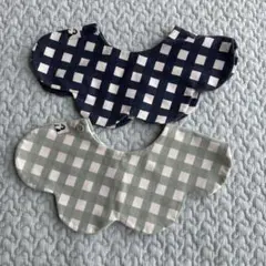 konnyスタイギンガムチェック青水色2枚セット