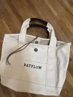 BAYFLOW キャンバス トートバッグ ホワイト